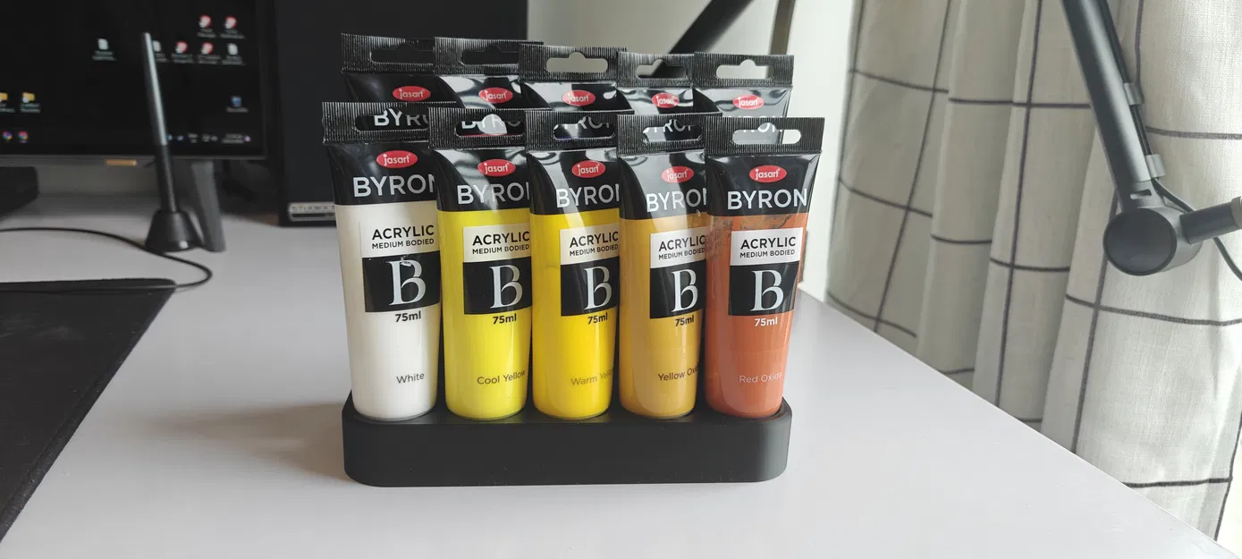 Giá đỡ tuýp sơn Acrylic 75ml (nắp 34mm) - Image 2