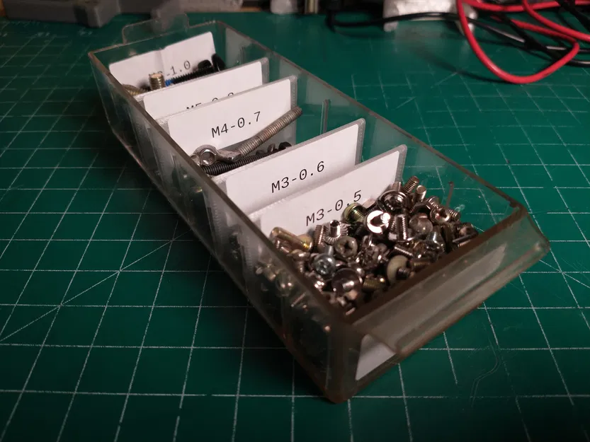 Vách chia ngăn ngăn kéo linh kiện nhỏ (Small Parts Drawer Divider) - Image 3