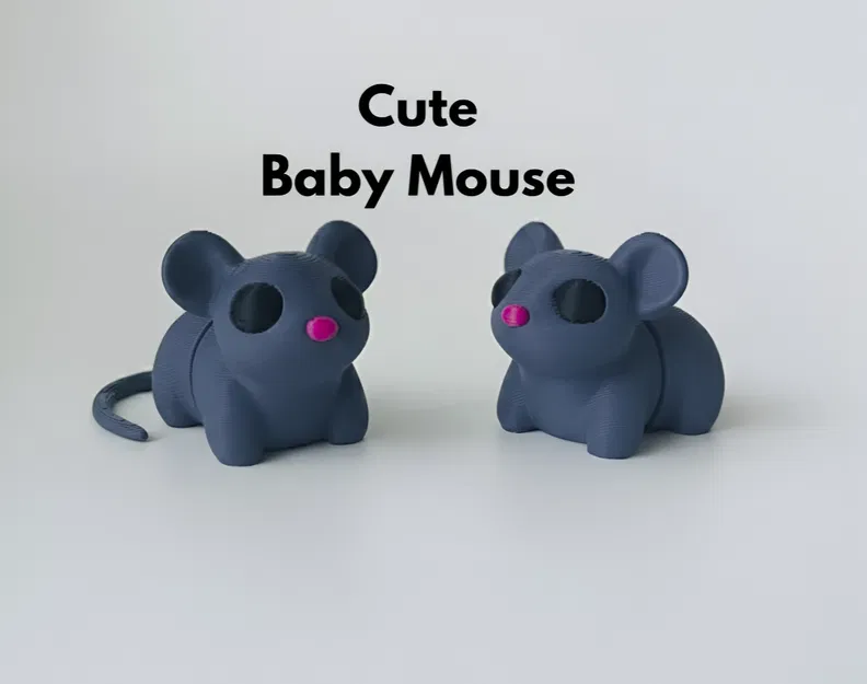 Bé Chuột Con Khớp Nối Dễ Thương Mini (Cute Articulated Baby Mouse Mini) - Image 1