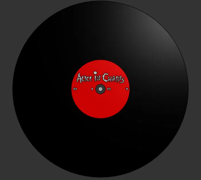 Mẫu đĩa Vinyl kèm bộ treo tường (Model Vinyl record with wall mount) - Image 3