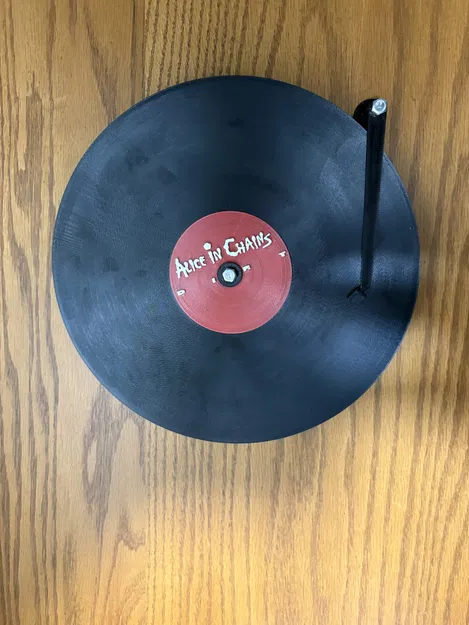 Mẫu đĩa Vinyl kèm bộ treo tường (Model Vinyl record with wall mount) - Image 4