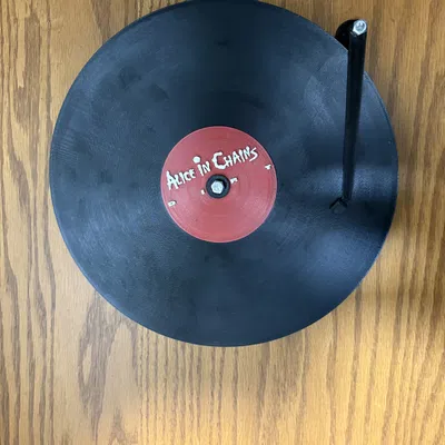 Mẫu đĩa Vinyl kèm bộ treo tường (Model Vinyl record with wall mount)