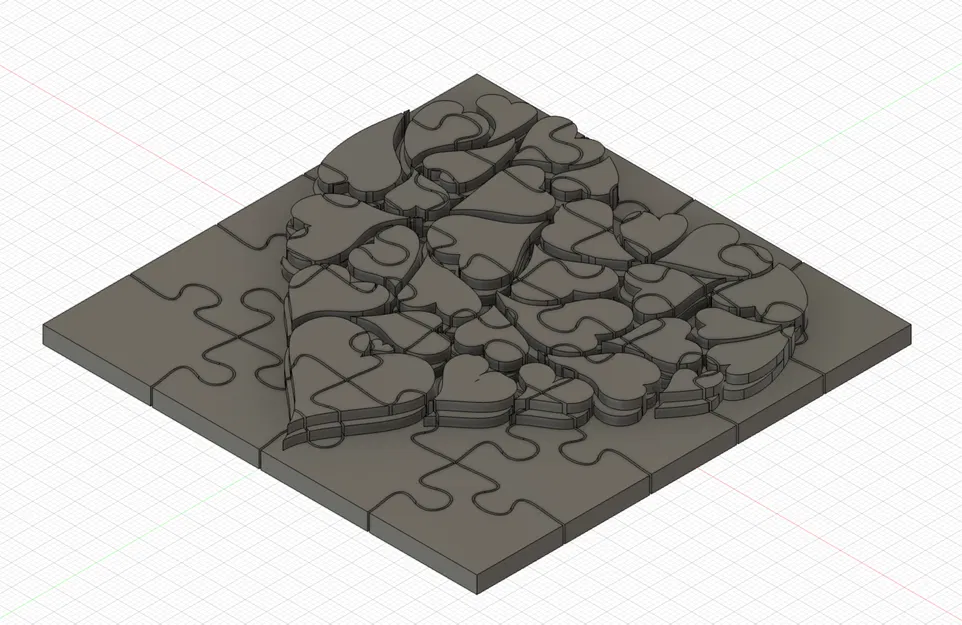 Puzzle ghép hình 3D Trái Tim (3D Heart Jigsaw Puzzle) - Image 1