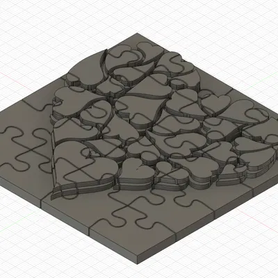 Puzzle ghép hình 3D Trái Tim (3D Heart Jigsaw Puzzle)