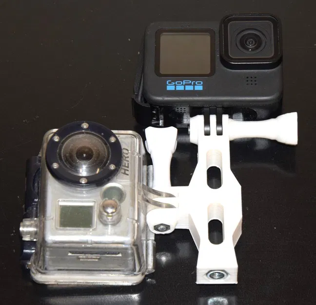 Ngàm GoPro 2 Hướng Quay Ngang/Dọc Đồng Thời - Image 1