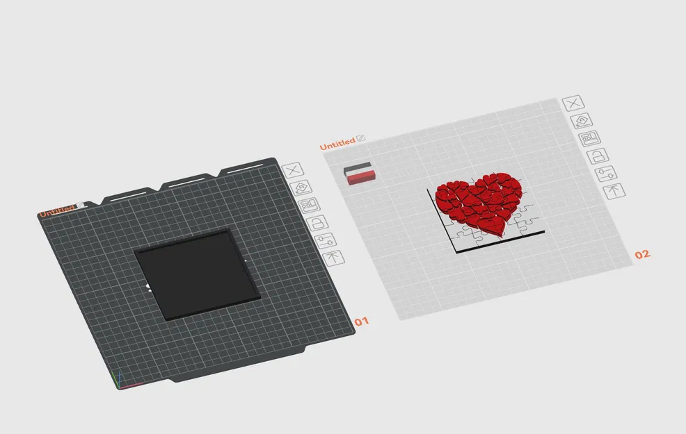 Trái tim ghép hình (Puzzle Heart) kèm khung/hộp (Frame box) - Image 1