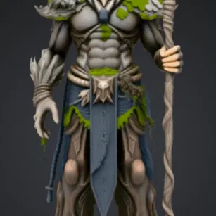 Vua Druid Hộ Vệ Rừng – Chúa Tể Thiên Nhiên với Gạc & Trượng