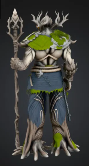 Vua Druid Hộ Vệ Rừng – Chúa Tể Thiên Nhiên với Gạc & Trượng - Image 3