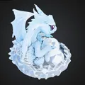 Baby Ice Dragon Hatchling – Rồng Băng Con Chibi Cực Cute Bên Ổ Trứng - Thumbnail 3