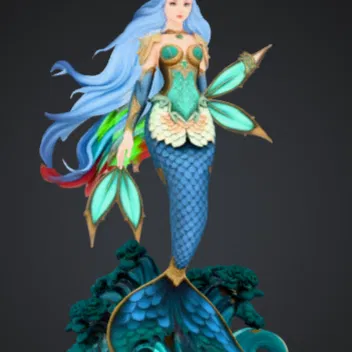 Nữ Vương Tiên Cá Ocean Empress – Tượng Nữ Thần Biển Fantasy