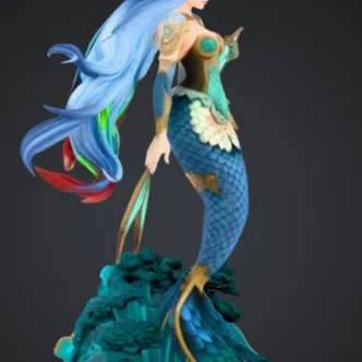 Nữ Vương Tiên Cá Ocean Empress – Tượng Nữ Thần Biển Fantasy