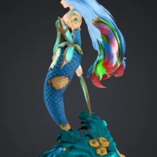 Nữ Vương Tiên Cá Ocean Empress – Tượng Nữ Thần Biển Fantasy