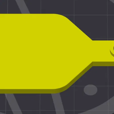 Móc khóa thẻ tai bò (Cattle Ear Tag Keychain)