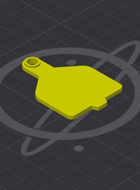 Móc khóa thẻ tai bò (Cattle Ear Tag Keychain) - Image 4