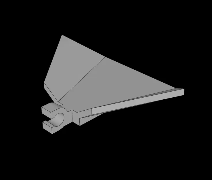 Panel Lego Compatible (30034.dat) 3 x 5 Solar/Clip-On/Deltoid - Image 1