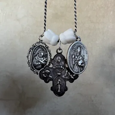 Hoa hạnh nhân Kinh Thánh – Menorah Cup: hạt spacer huy chương sùng đạo - Image 1