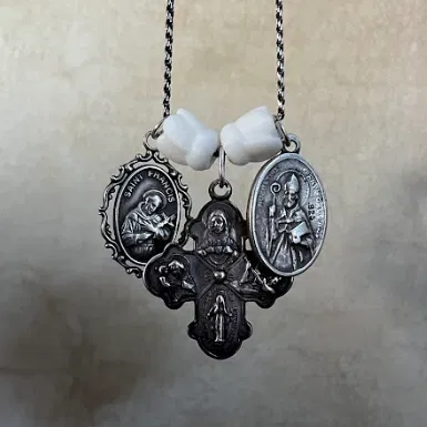 Hoa hạnh nhân Kinh Thánh – Menorah Cup: hạt spacer huy chương sùng đạo