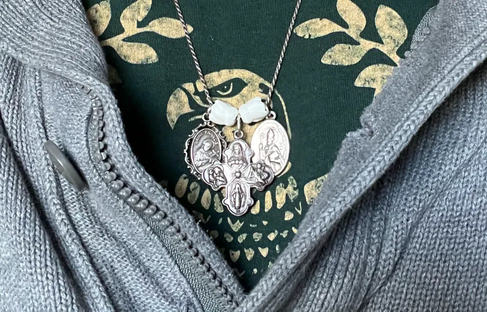 Hoa hạnh nhân Kinh Thánh – Menorah Cup: hạt spacer huy chương sùng đạo - Image 2