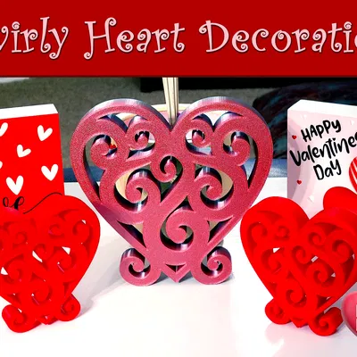 Trang trí Trái tim xoáy (Swirly Heart Decoration)