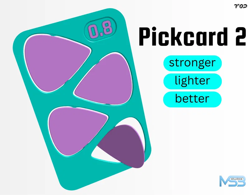 Pickcard 2 – Thẻ pick guitar siêu mỏng bỏ ví - Image 1