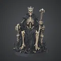 Vua Xương Trên Ngai – Tượng Undead Monarch Dark Fantasy - Thumbnail 1
