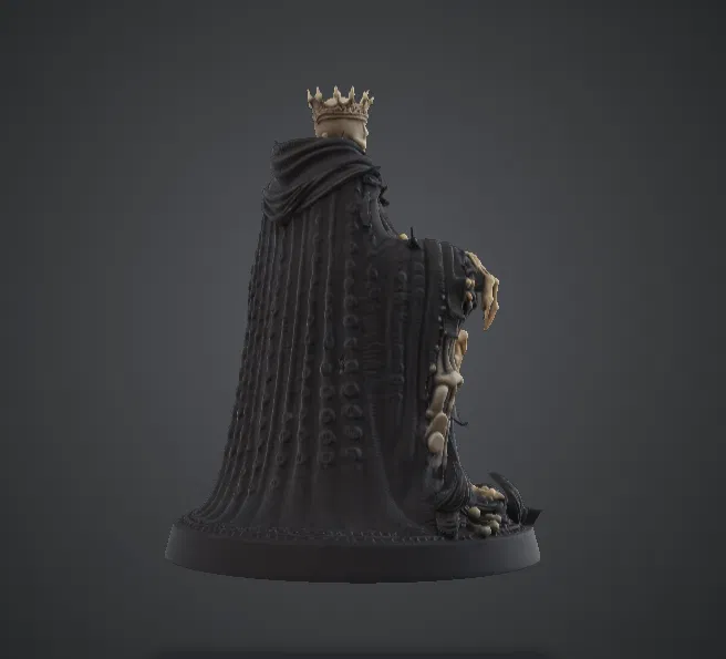 Vua Xương Trên Ngai – Tượng Undead Monarch Dark Fantasy - Image 2