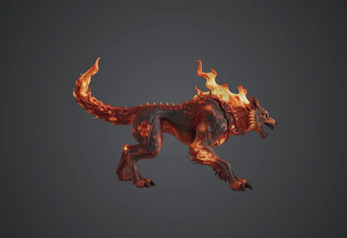 Sói Quỷ Hellfire – Quái Thú Lửa Địa Ngục (Mẫu 3D In Được) - Image 2