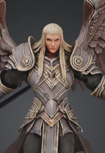 Archangel Warrior Có Cánh – Hiệp Sĩ Thiên Thần Bọc Giáp Mẫu 3D In Được - Image 3