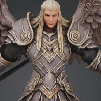 Archangel Warrior Có Cánh – Hiệp Sĩ Thiên Thần Bọc Giáp Mẫu 3D In Được