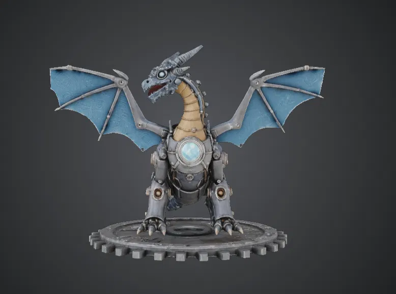 Rồng Cơ Khí Steampunk – Quái Thú Bánh Răng Clockwork - Image 3