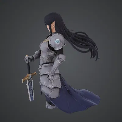 Nữ Kỵ Sĩ Elf – Paladin Cầm Kiếm (Elven Knight Warrior)