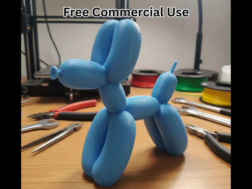 Balloon Dog (Chó Bóng Bay) – Mẫu 3D In Trang Trí - Image 1