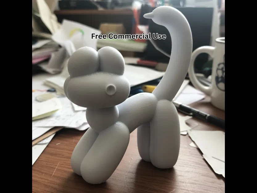 Tượng Mèo Bóng Bay (Balloon Cat Statue) - Image 1