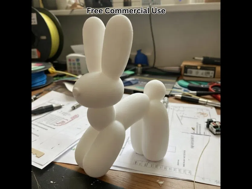 Tượng Thỏ Bóng Bay (Balloon Rabbit Statue) - Image 1