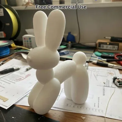 Tượng Thỏ Bóng Bay (Balloon Rabbit Statue)
