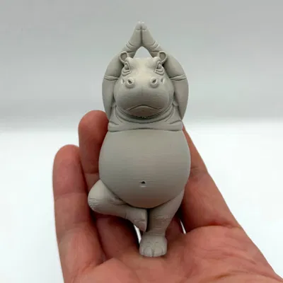 Dancing Hippo – Tượng Hippo tạo dáng Yoga dễ thương