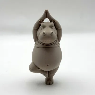 Dancing Hippo – Tượng Hippo tạo dáng Yoga dễ thương