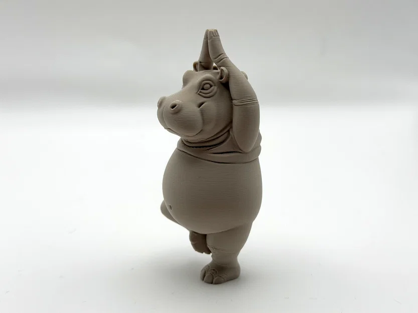Dancing Hippo – Tượng Hippo tạo dáng Yoga dễ thương - Image 3