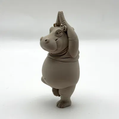 Dancing Hippo – Tượng Hippo tạo dáng Yoga dễ thương