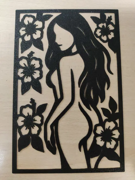 Bóng dáng cô gái với hoa dâm bụt - Image 1