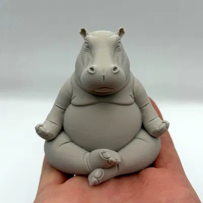 Meditating Hippo – Hà mã thiền