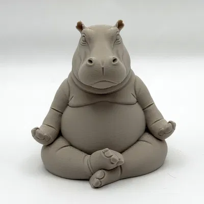 Meditating Hippo – Hà mã thiền