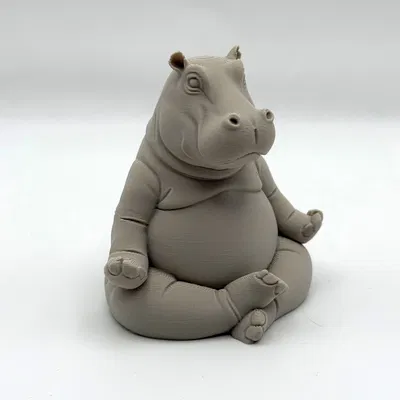 Meditating Hippo – Hà mã thiền