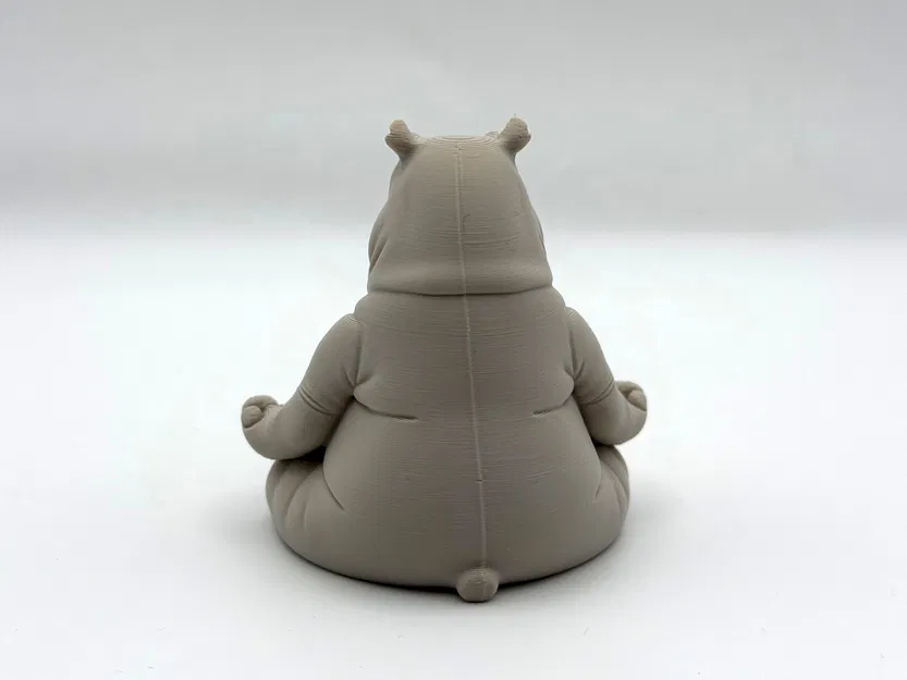 Meditating Hippo – Hà mã thiền - Image 4
