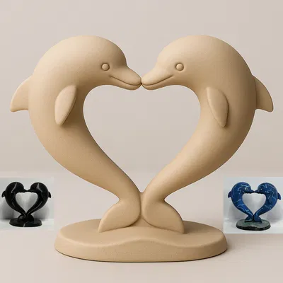 Cặp Cá Heo Yêu Thương (Loving Dolphins)