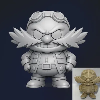 Chibi Dr Eggman (Robotnik - Sonic) – Tượng figurine 3D