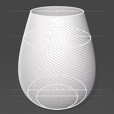 Chậu Cây Dáng Xoắn Ốc (Spiral Plant Pot)