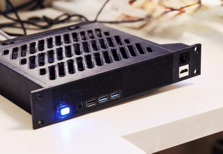 Rack mount 10" cho Minisforum MS-01/MS-A1/MS-A2/MS-R1 (1U) - Image 1