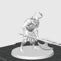 Minotaur Skeleton - DnD mini (Tượng xương Minotaur cho TTRPG) - Thumbnail 2