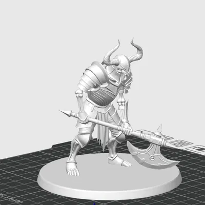 Minotaur Skeleton - DnD mini (Tượng xương Minotaur cho TTRPG)